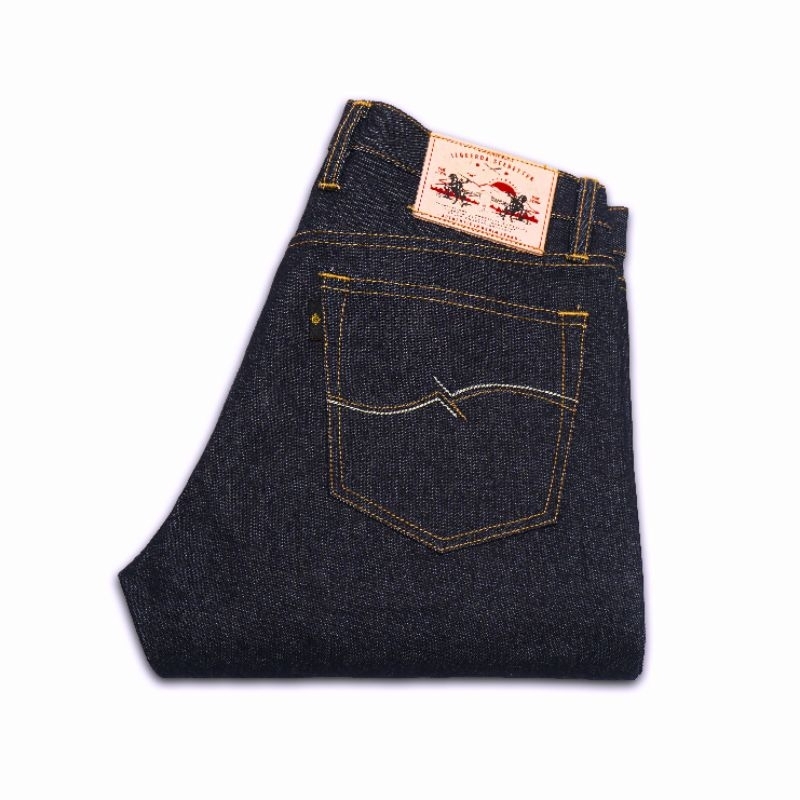Izquerda - Vhagar V2 Series : 16oz Black Deep x Indigo Ultimate Quality Projectile Loomed Denim