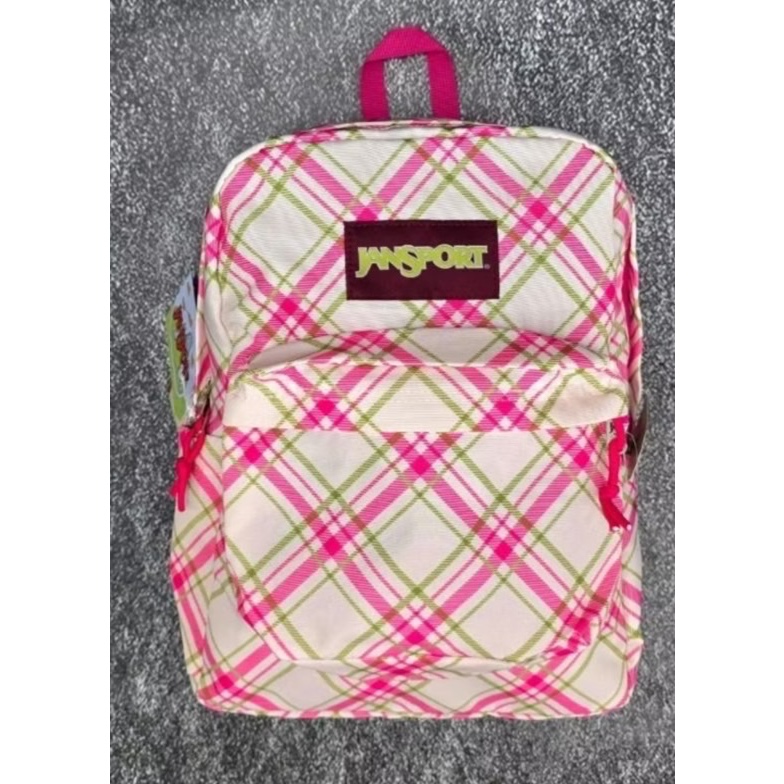 TAS RANSEL JS JANSPORT SPORT BAGS ORIGINAL DIAGONAL PINK BACKPACK