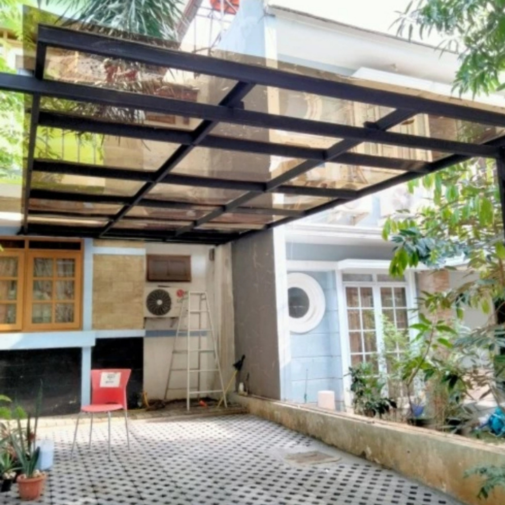 Kanopi solarflat sidoarjo bronze 3mm