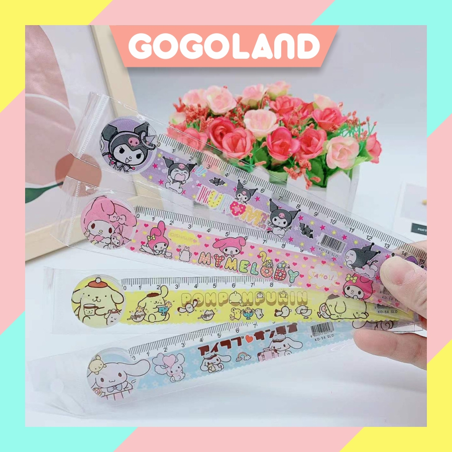 

GOGOLAND Penggaris 15cm Cute Ruler Lucu Harga Termurah Ruler karakter kuromi Lengkap Best Quality S143