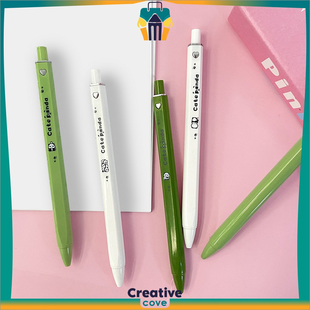 

Pulpen Gel Mekanik 0.5MM Pen Gel Karakter Panda Lucu / Pena Cetek Bentuk Persegi Panda Alat Tulis Sekolah Creative Cove A104