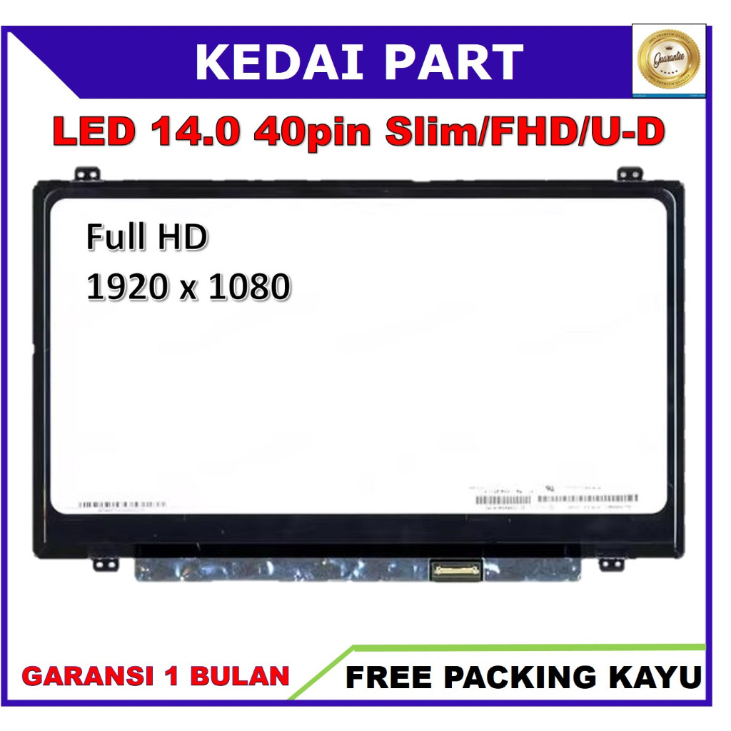 LCD LED HP CHROMEBOOK 14A G5 14.0 14 Inch 40 Pin 40pin Slim Tipis FULL HD FHD Bracket Kuping Baut At