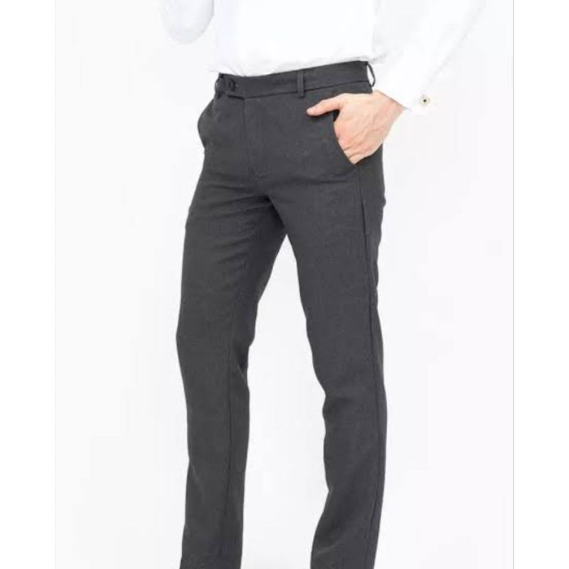 celana panjang pria hitam
