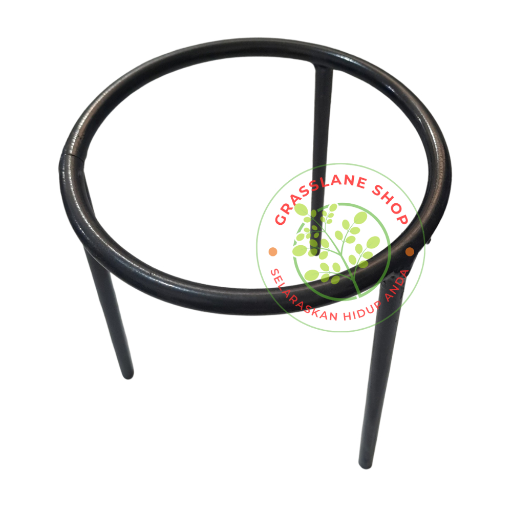 Kaki Tiga Tripot Laboratorium Tripod Penyangga Kasa Asbes Lampu Spiritus Bunsen Pemanas Spirtus