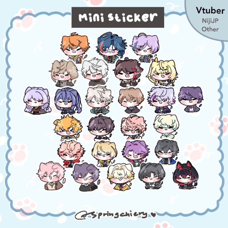 

Vtuber Nijisanji JP Mini Sticker