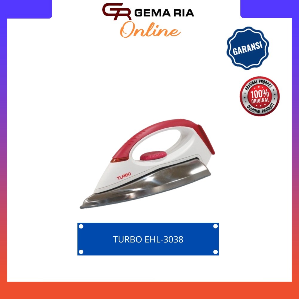 Setrika Turbo Ehl-3038/setrika turbo/setrika anti lengket