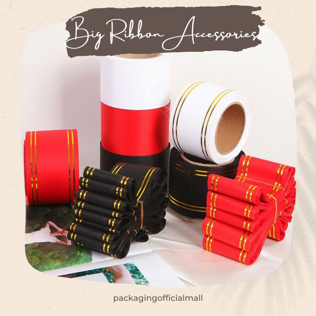 

BIG RIBBON ACCESSORIES 8 CM / PITA KAIN / PITA KADO / FLORIST SUPPLY
