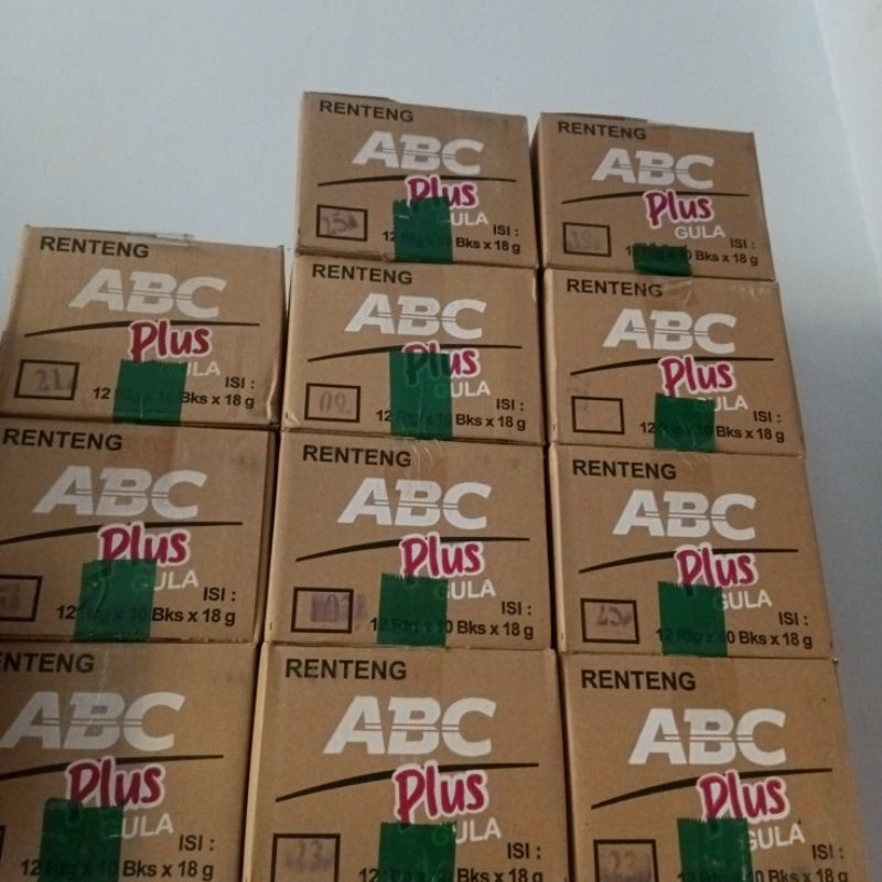 

Kopi ABC PLUS 1dus isi 12renteng, (120pcs)