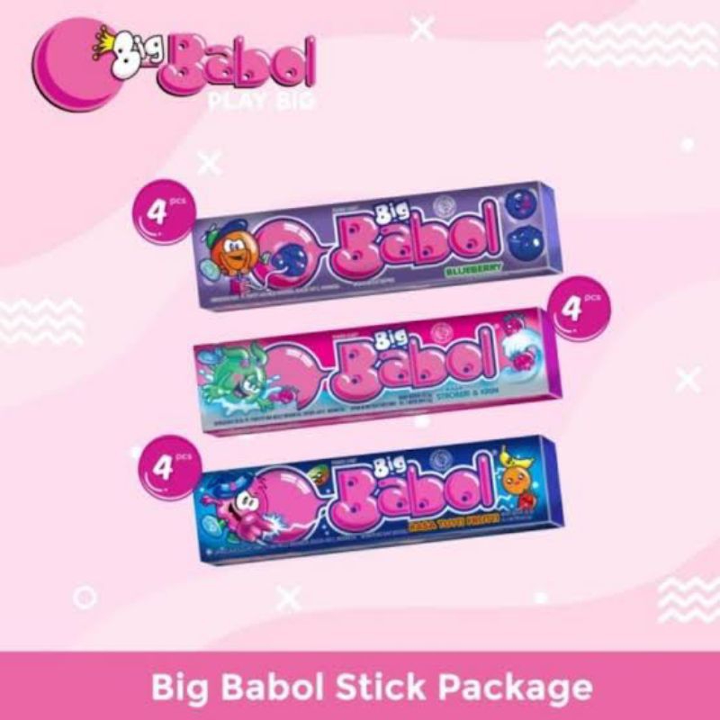 

ECER BIG BABOL PERMEN KARET KEMASAN STICK 1 PCS