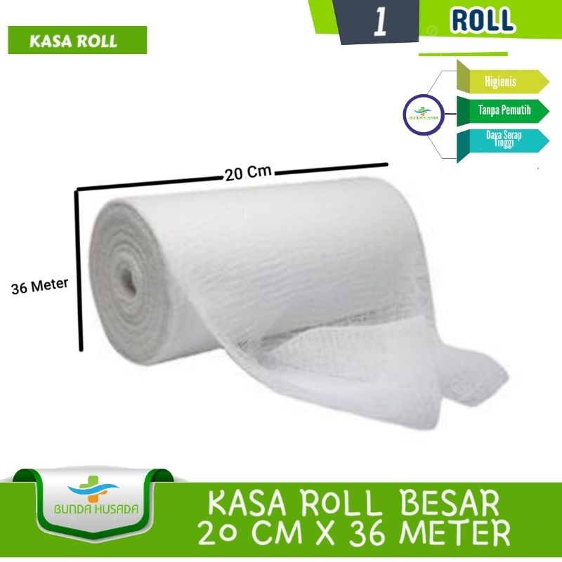 Kasa Gulung Roll Besar Kain Perban Patah Tulang Ukuran 20Cm x 40y