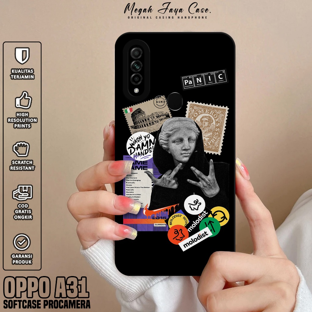 Softcase Hp Oppo A31 - Case Oppo A31 Motif Estetik - Casing Oppo A31 - Silikon Hp Oppo A31 - Pelindu