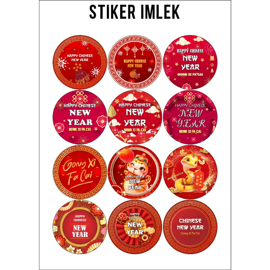 

STICKER IMLEK CHINESE NEW YEAR 2025 | Cromo