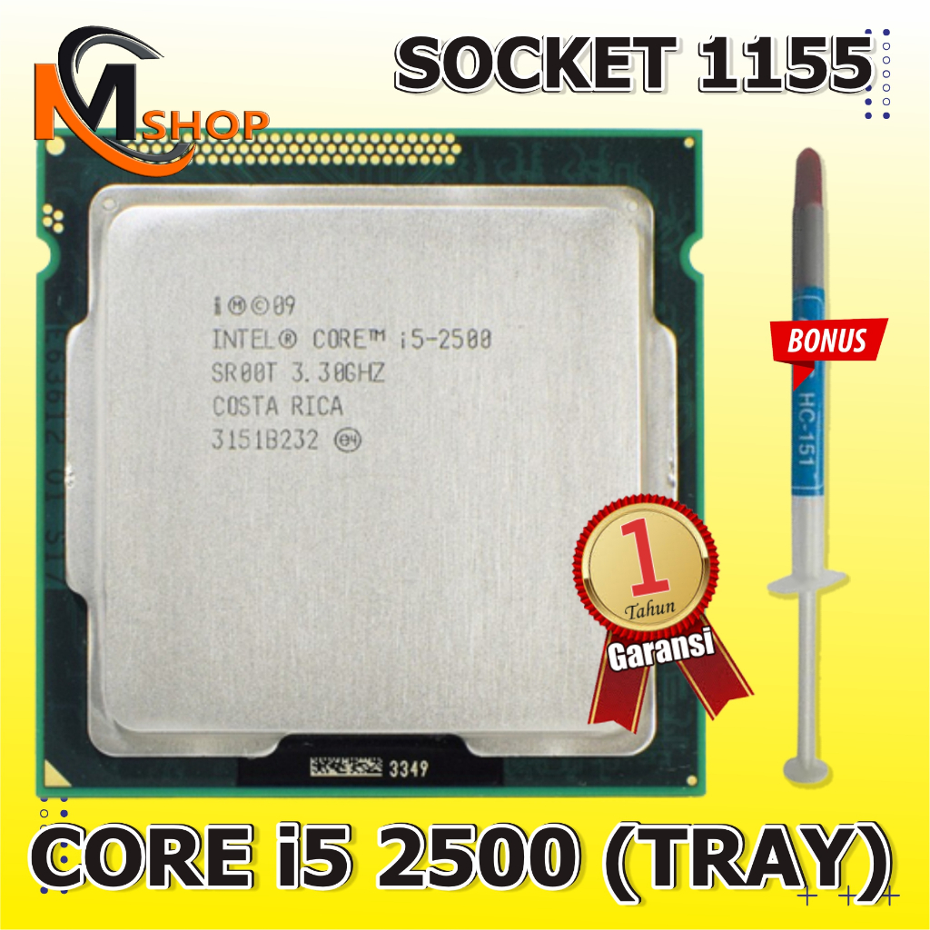 Processor Intel LGA 1155 Core I5 2500 3.3 Ghz Sandy Bridge