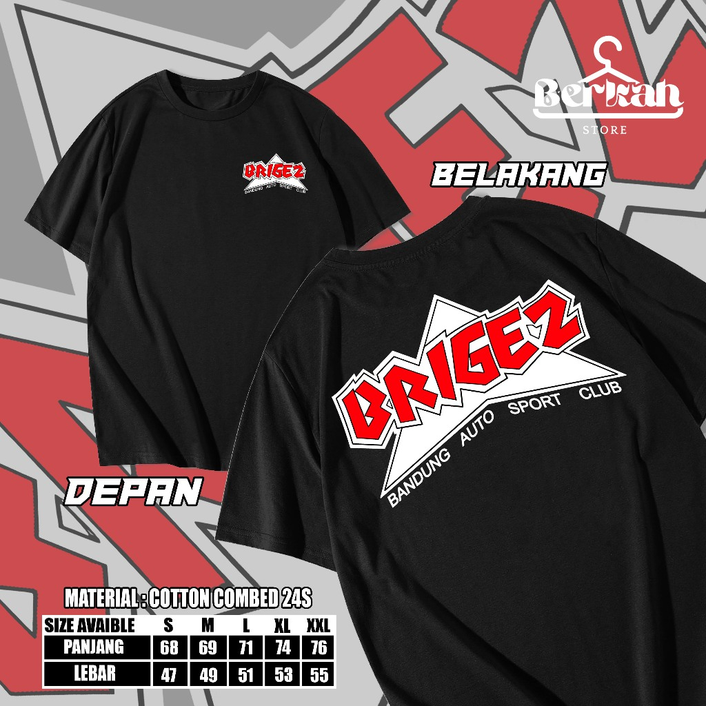 BAJU KAOS BRIGEZ ROAD TO JANNAH//BAHAN COTTON COMBED 30S KUALITAS PREMIUM