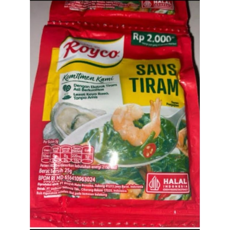 

ROYCO SAUS TIRAM KARTON (120x25gr) SALEEE AKHIR TAHUN