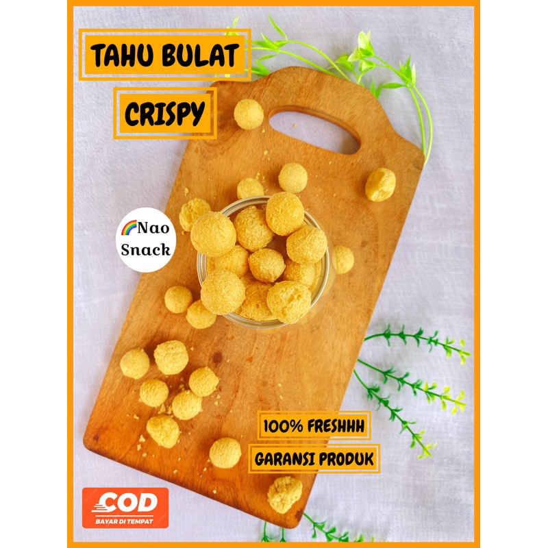 

Keripik tahu bulat mini kering 200gr / Tahu bulat kering ayam bawang