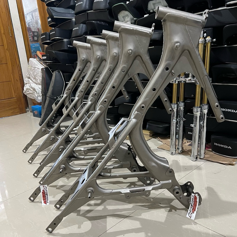 Rangka cb tatanan begel panjang rangka gl100 nganjukan tinggal naik mesin rangka las rapi detail sri