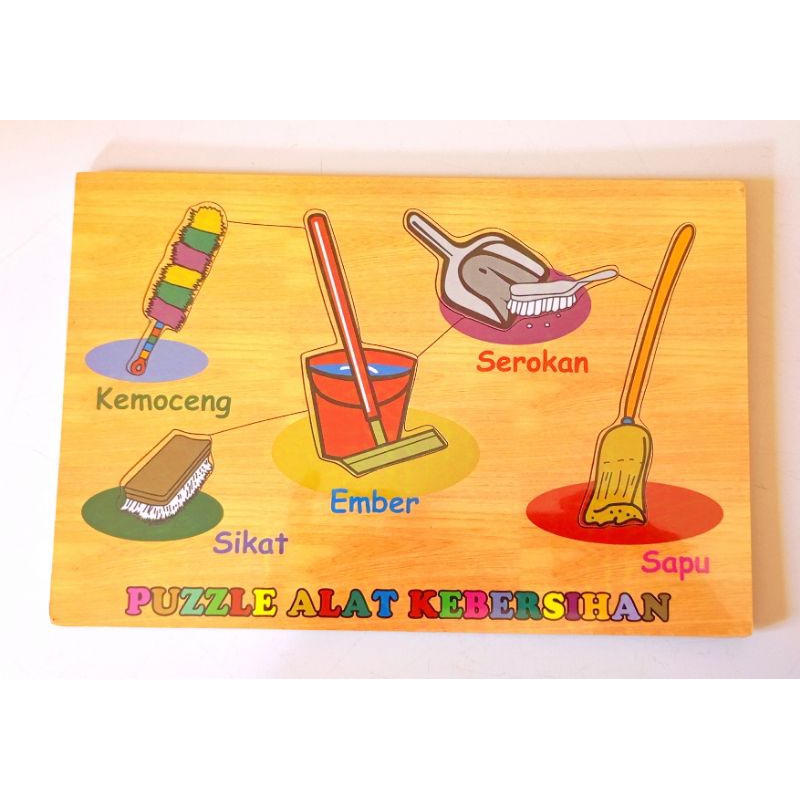 Mainan Edukasi Puzzle Alat Kebersihan//Mainan Edukasi Anak