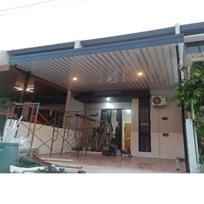 kanopi Bajaringan Atap Alderon + Plafon Pvc Model Terbaru #BajaRingan#Kanopi#PlafonPvc