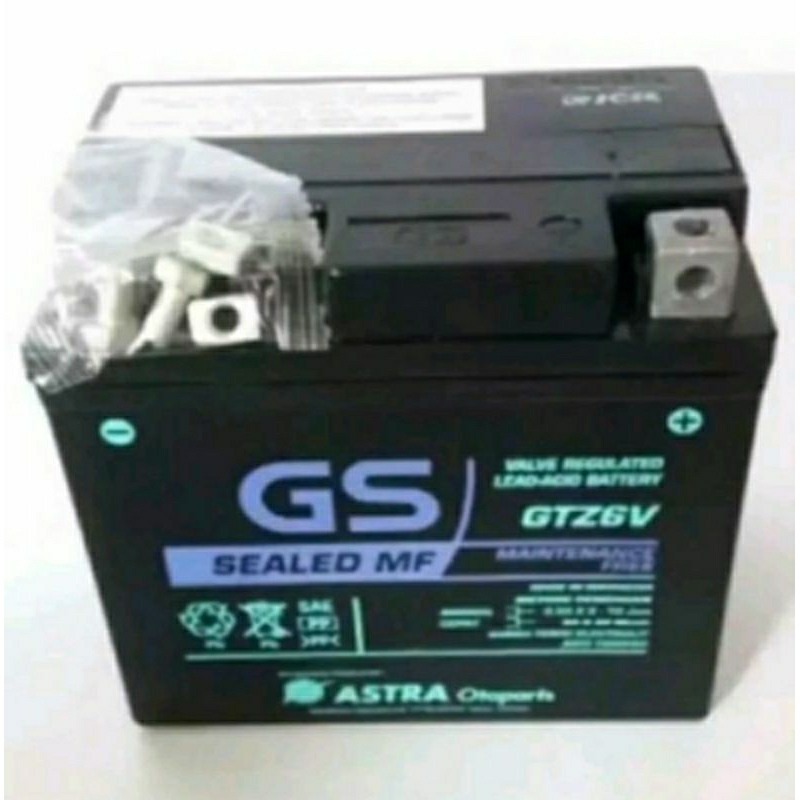 REDY AKI GS UNTUK MOTOR BEAT ,SCOPY ,VARIO ,HONDA KARISMA ,SUPRA ASLI ORIGINAL GS