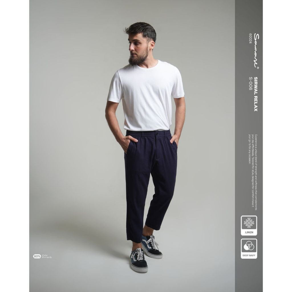 SAMASE  Sirwal Rilex S006 - Celana Sirwal Relax T007P Pakaian Muslim Pria  Sirwal Reguler Samase Off