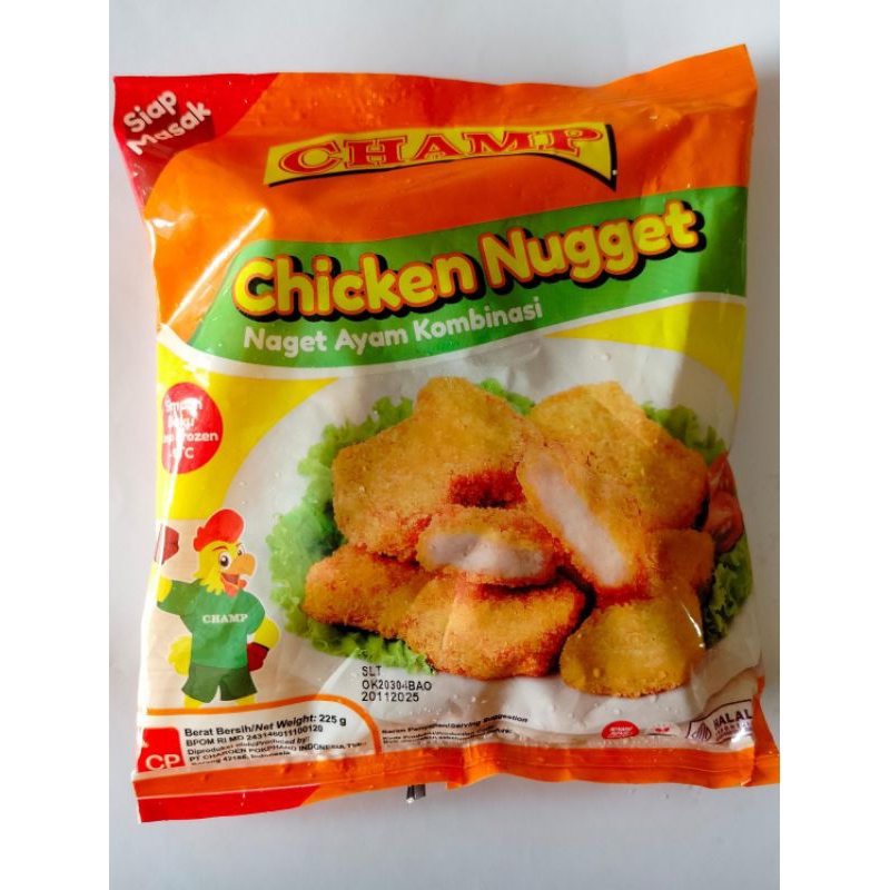 

Champ Chicken Nugget Naget Ayam 225 gram