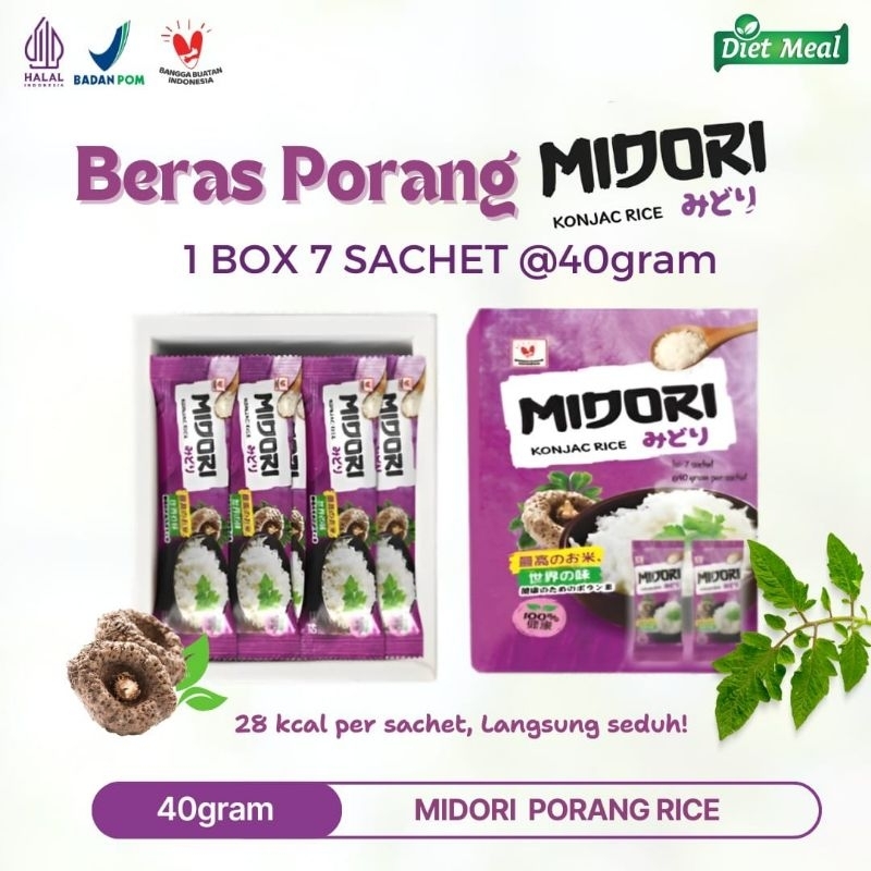 

Beras Porang Midori BOX isi 7 sachet