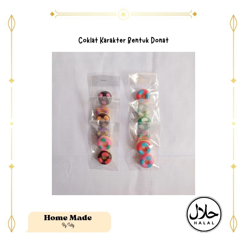 

(bisa cod) ecer coklat karakter bentuk donat isi 2 pcs coklat lucu coklat homemade coklat ecer cemilan anak souvenir cokelat premium chocolate snack food