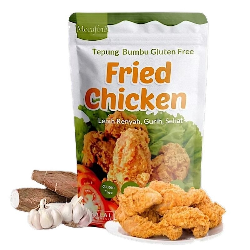 

Mocafine | TEPUNG AYAM GORENG Serbaguna - 190gr | GLUTEN FREE Fried Chicken MOCAF