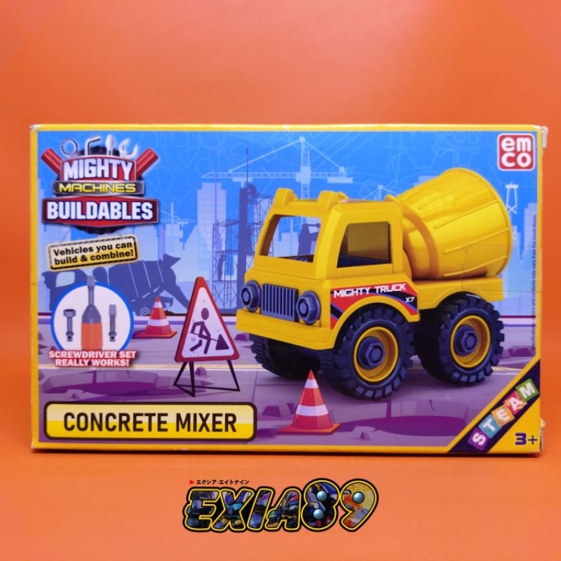 EMCO Toys Mighty Machines Buildables - Concrete Mixer