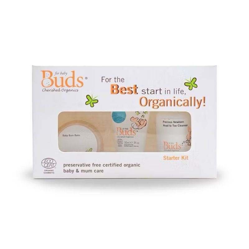Buds Cherished Organic Starter kit Daily Set Perawatan Kulit organik Bayi / Skincare Bayi