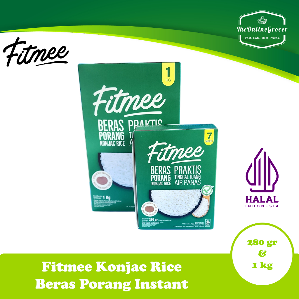 

Fitmee Konjac Rice, Beras Porang, Shirataki, Gluten Free