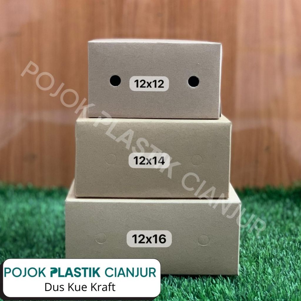 

[100Pcs] Dus Snack Kraft / Dus Kue 12x14 12x16 12x12