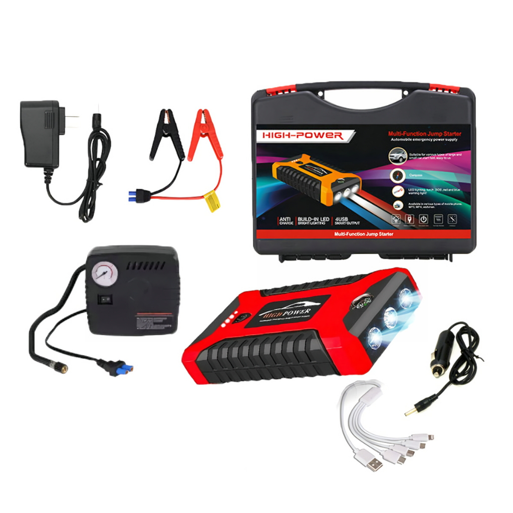 Jump Starter Aki Mobil Motor Power Bank Jumper Aki Alat Jamper Aki Power Bank Mobil Jemper Aki