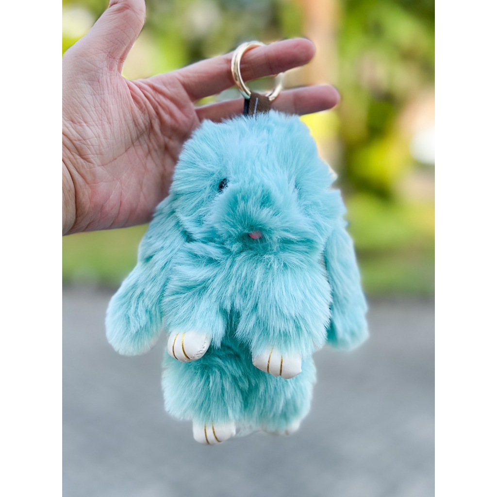 Waiwai Bag Charm Kelinci Fur