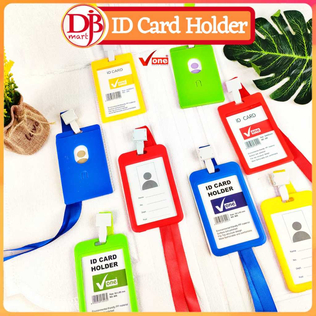 

DJB - ID Card Holder V-One 1 Sisi / 2 Sisi Free Tali