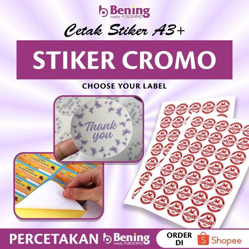 

STIKER LABEL | LOGO KEMASAN | STIKER KROMO | STIKER PVC ANTI AIR