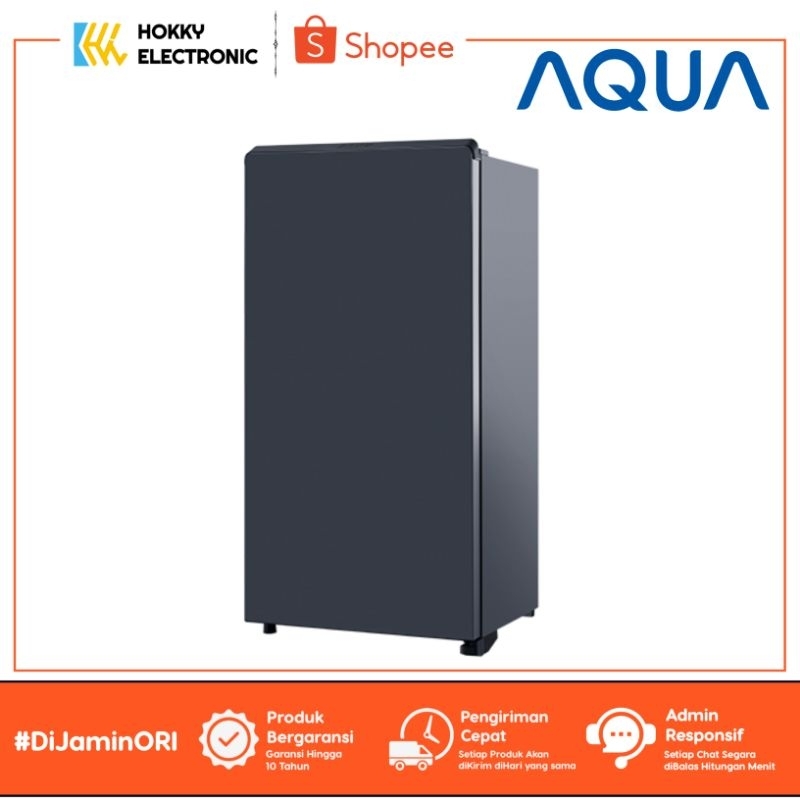 Kulkas 1 Pintu Aqua AQR-D185 MDS|MLS Kapasitas 145 Liter Low Watt