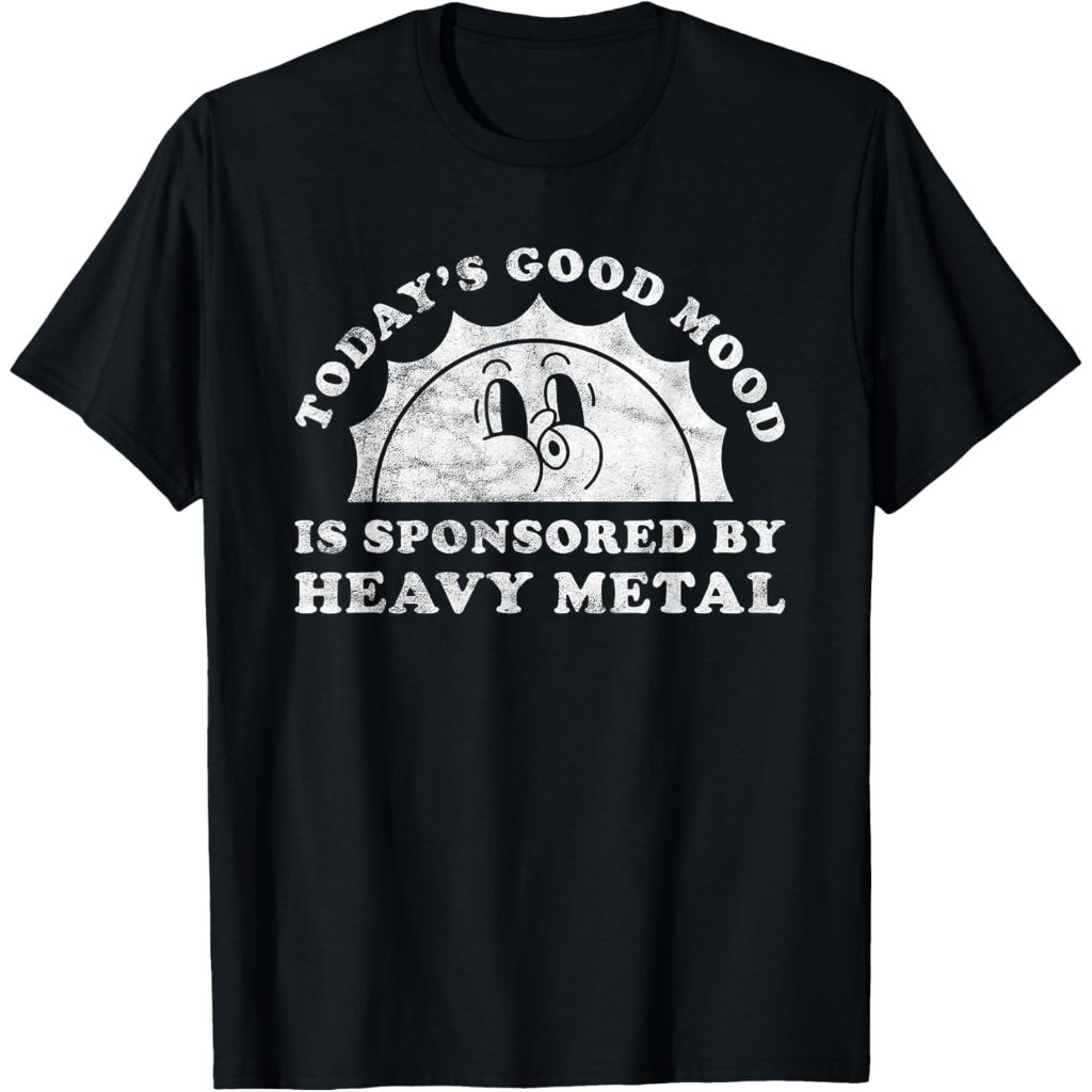 Kaos Dewasa Funny Cute Vintage Retro Heavy Metal or Heavy Metal T-Shirt Fashion Baju Atasan Anak Lak