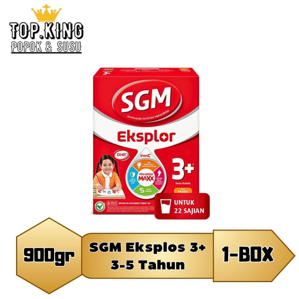 

SGM Eksplor 3 Plus Usia 3-5 Tahun Rasa Madu/Coklat/Vanila/900gr/top.kingg