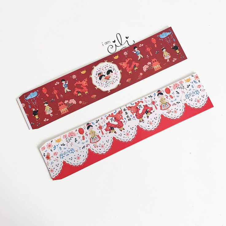 

( BELT 32x7cm IMLEK ) sleve selongsong toples kotak jar 600 chinese new year sincia (isi 18)