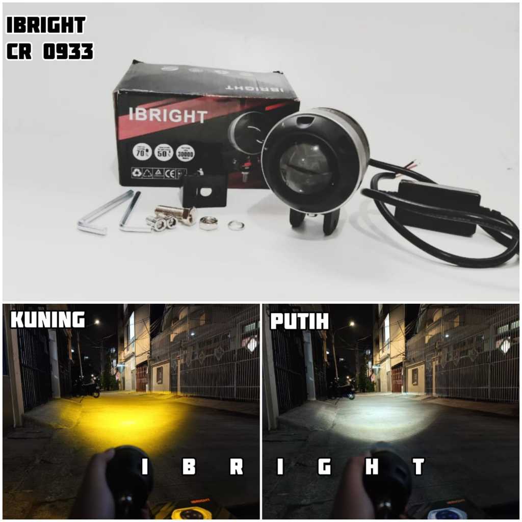 IBRIGHT CR 0933 - Lampu Tembak Biled 2 Warna