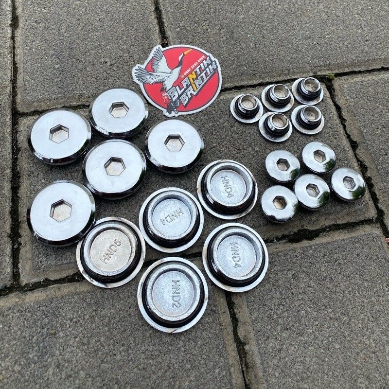 [CHROME] Baut Tutup Bak Magnet Chrom Set Besar Kecil Pnp Honda Tiger Megapro GL Pro Max Supra Kharis