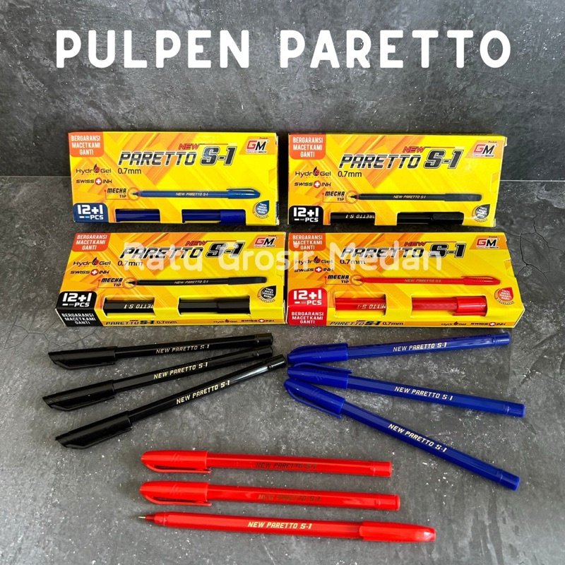 

PULPEN PARETTO S-1 HARGA PER BOX ISI 12 PCS BONUS 1 PCS TERSEDIA 3 PILIHAN WARNA