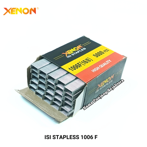 

XENON ISI STAPLES 1006F / ISI STAPLES 6 MM (HARGA 1 PAK ISI 5000 PCS)