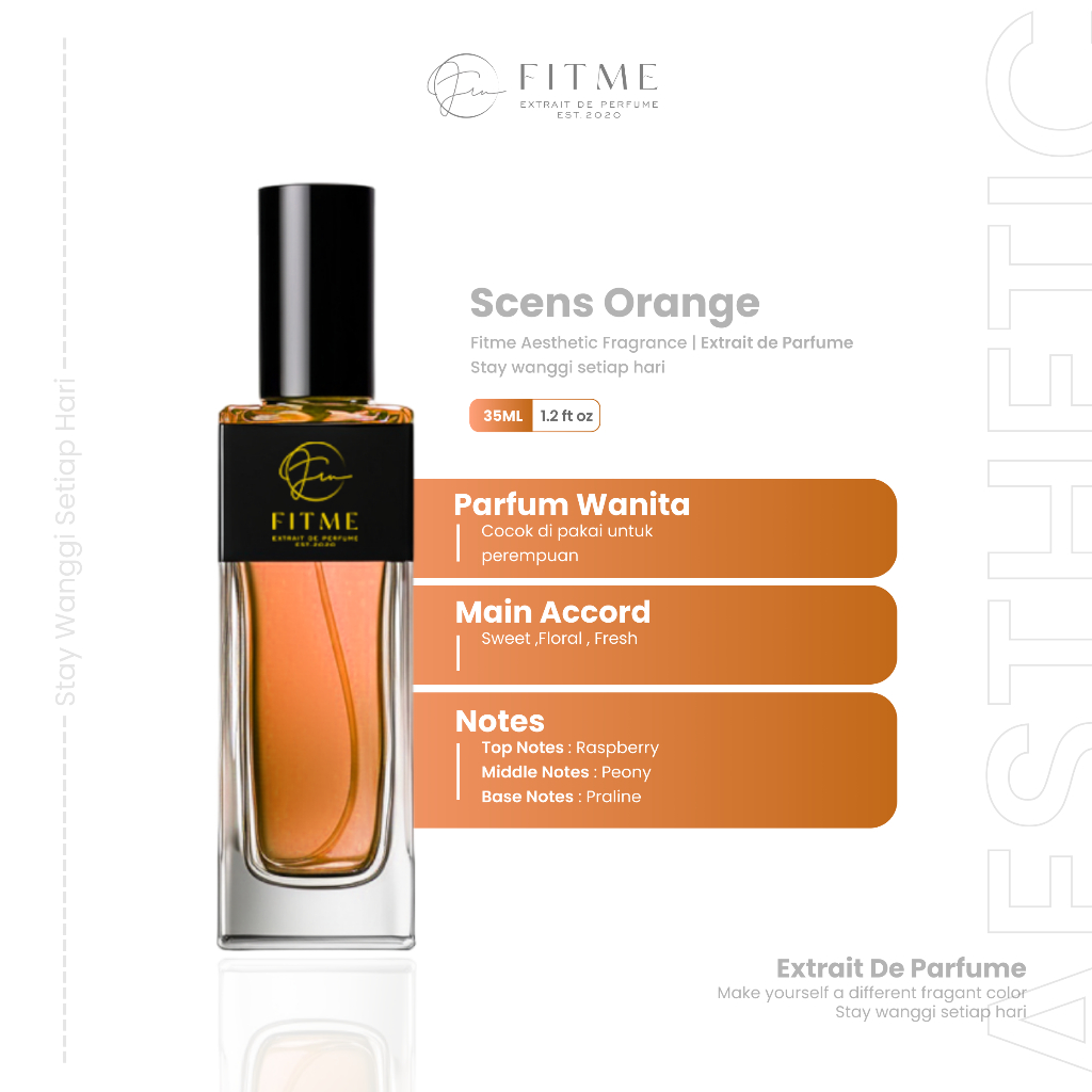 Scens Orange | Fitme Parfume |  | Extrait de Parfume | Parfum Wanita