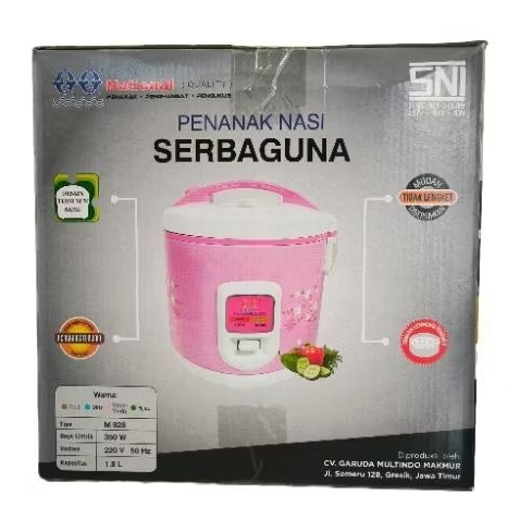 Magic Com National Qq/Rice Cooker/Penghangat/Pengukus Kapasitas 1,8 Liter - Penanak Nasi Serbaguna