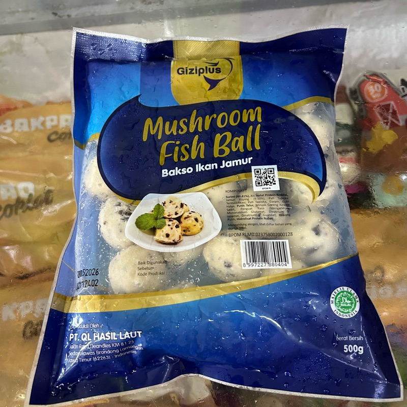 

Giziplus Bakso Ikan Jamur 500gr