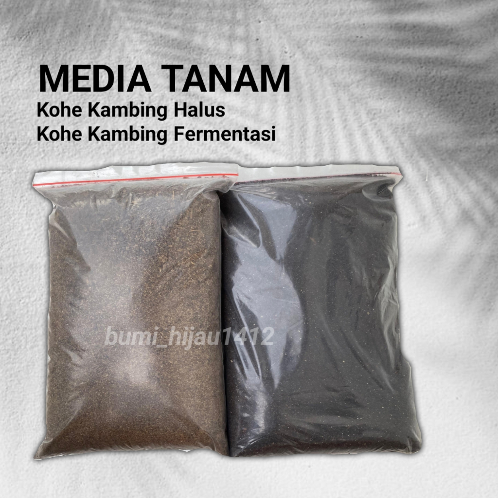 Paket hemat media Tanam Kohe kambing fermentasi kohe kambing giling halus