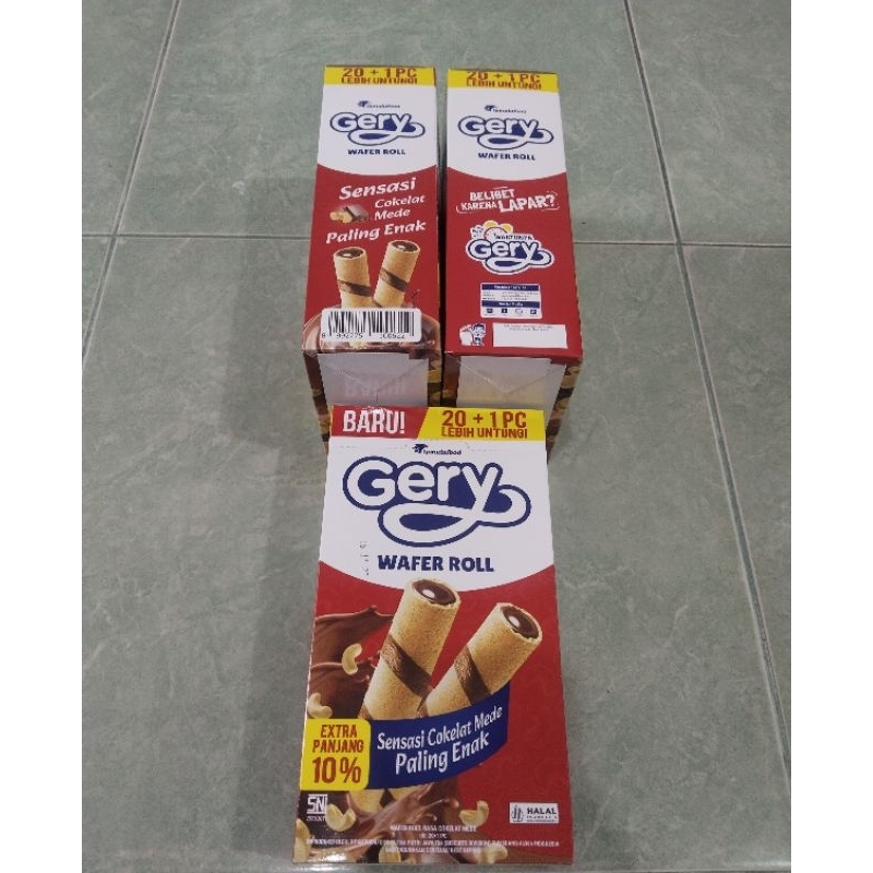 

Gery Wafer Roll Sensasi Cokelat Mede 21pcs atau Gery Chocolatos 24pcs